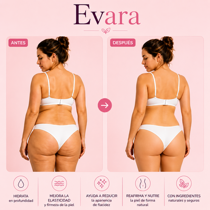 Piel más firme | Hidratada en 4 semanas con Evara®