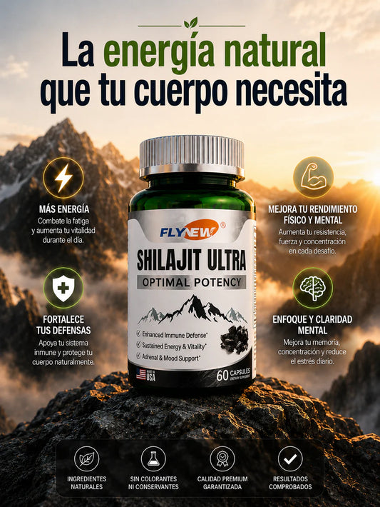 SHILAJIT ULTRA FLYNEW® 60 CÁPSULAS - MÁXIMA POTENCIA