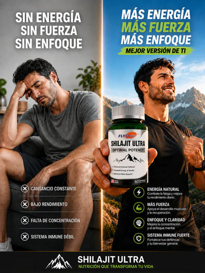 SHILAJIT ULTRA FLYNEW® 60 CÁPSULAS - MÁXIMA POTENCIA