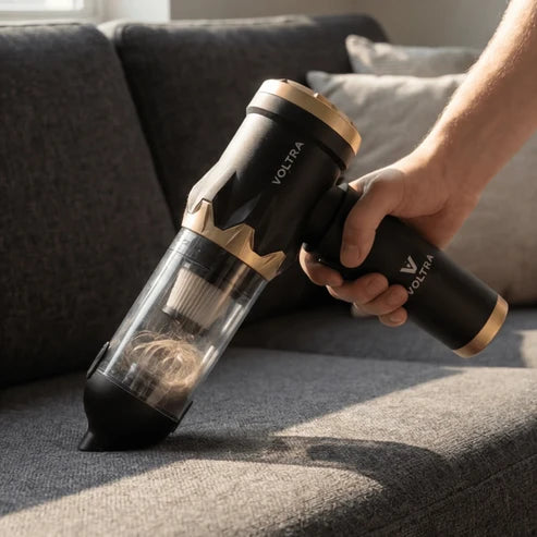 Aspiradora de Mano Inalámbrica Voltra® 3 en 1 Black Edition (Filtro HEPA y Adaptador de Carga de REGALO)